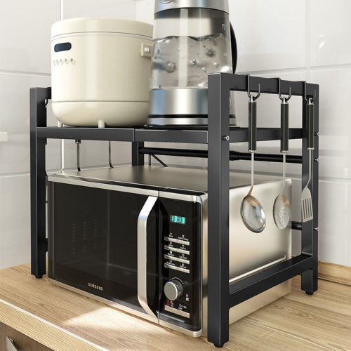 Metal adjustable microwave stand