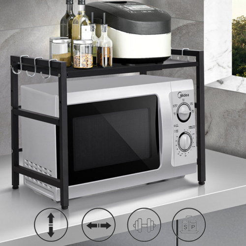 Metal adjustable microwave stand
