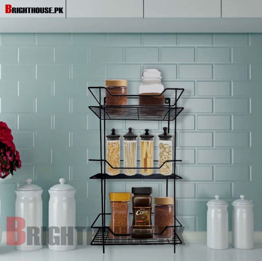 square 3-tier multipurpose rack