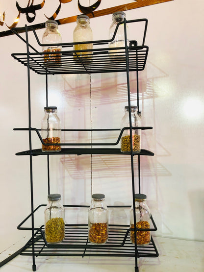 Square 3-tier multipurpose rack