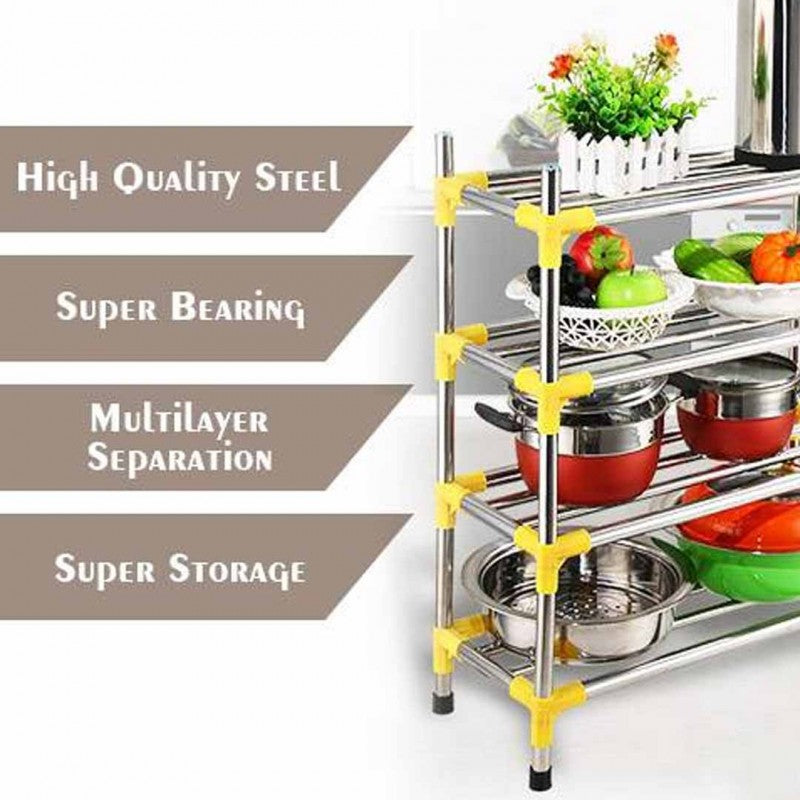 Stainless steel 3-4-5 layer shoes rack
