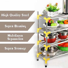 stainless steel 3-4-5 layer shoes rack