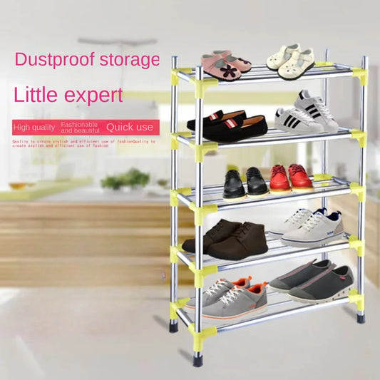 stainless steel 3-4-5 layer shoes rack