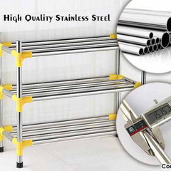 stainless steel 3-4-5 layer shoes rack