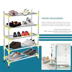stainless steel 3-4-5 layer shoes rack