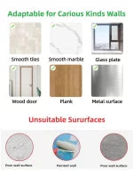 Wall-mounted adhesive shelf by Auctor store