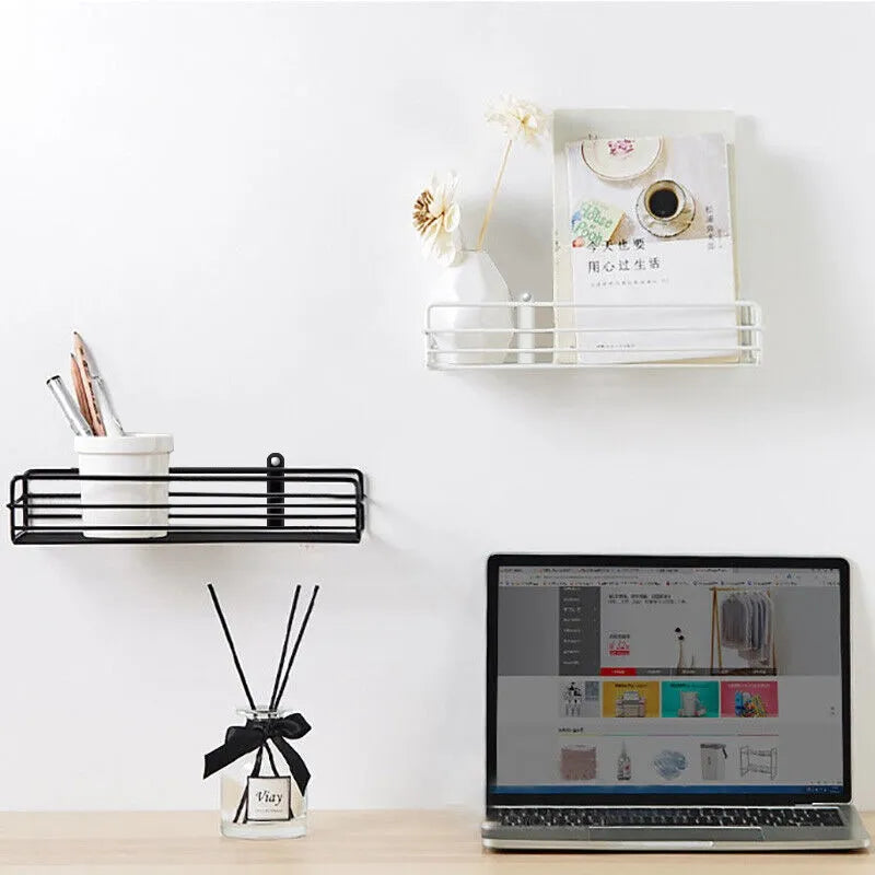 wall mounted multipurpose shelf with adhesive tapes by Auctor store