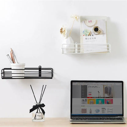 wall mounted multipurpose shelf with adhesive tapes by Auctor store