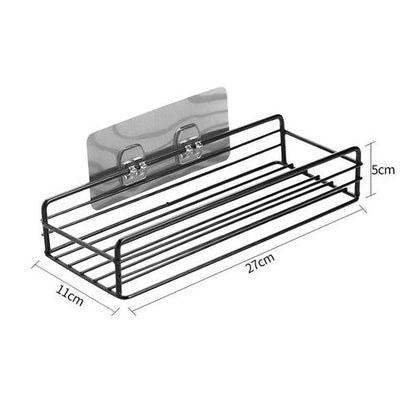wall mounted multipurpose shelf with adhesive tapes by Auctor store