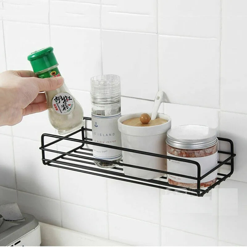 wall mounted multipurpose shelf with adhesive tapes by Auctor store