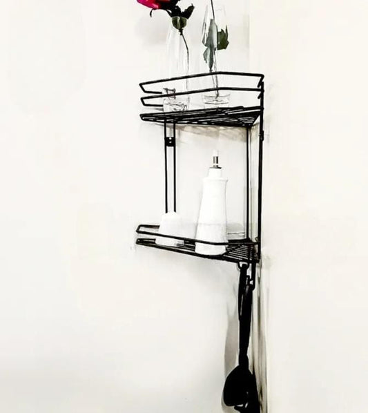 washroom 3-tier corner multipurpose rack