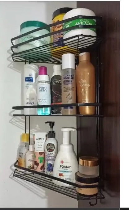 Washroom 3-tier corner multipurpose rack by Auctor store