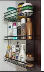 washroom 3-tier corner multipurpose rack